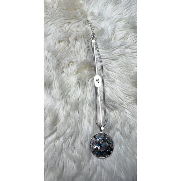 BRIGHTON EDEN'S GARDEN NECKLACE & BRACELET SET TURQUOISE W DUST BAG & METAL TIN - Picture 5 of 9